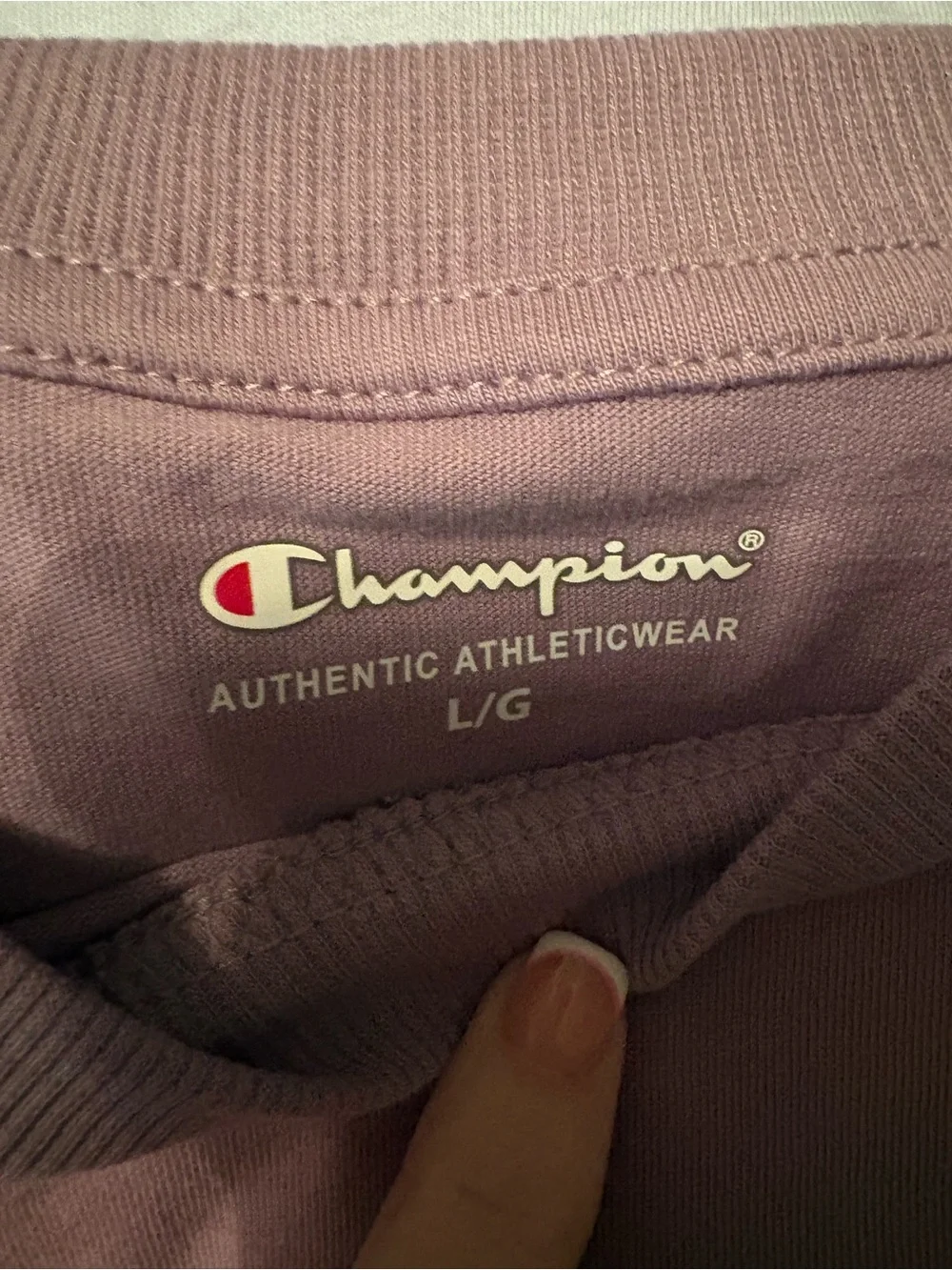 Champion men’s Short-Sleeve Tees in Peach, Light Blue & Lilac - Picture 2 of 3